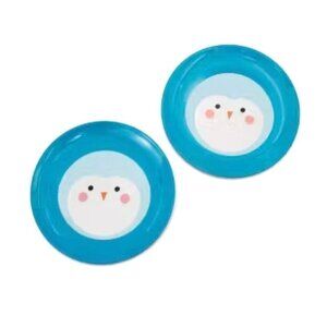 Target 2 Pack Penguin Appetizer Plates Melamine Blue Ages 3+ As Is